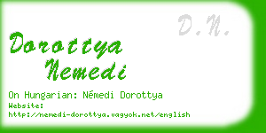 dorottya nemedi business card